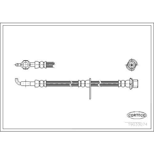 Brzdová hadica CORTECO 19033074
