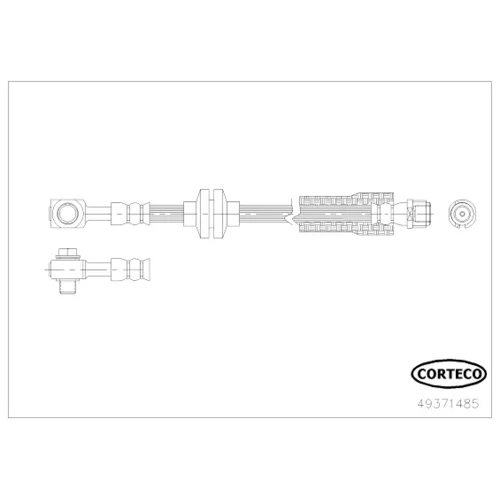 Brzdová hadica CORTECO 49371485