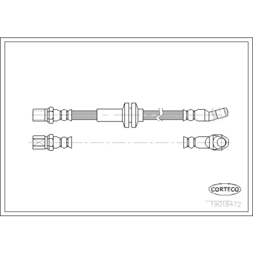 Brzdová hadica CORTECO 19018472
