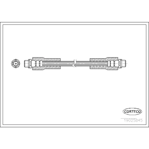 Brzdová hadica CORTECO 19025845 - obr. 1