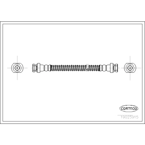 Brzdová hadica CORTECO 19025915