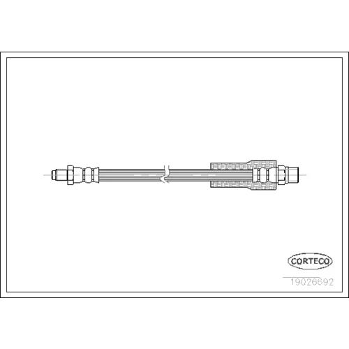 Brzdová hadica 19026692 /Corteco/