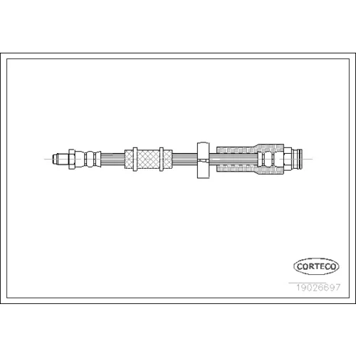 Brzdová hadica CORTECO 19026697