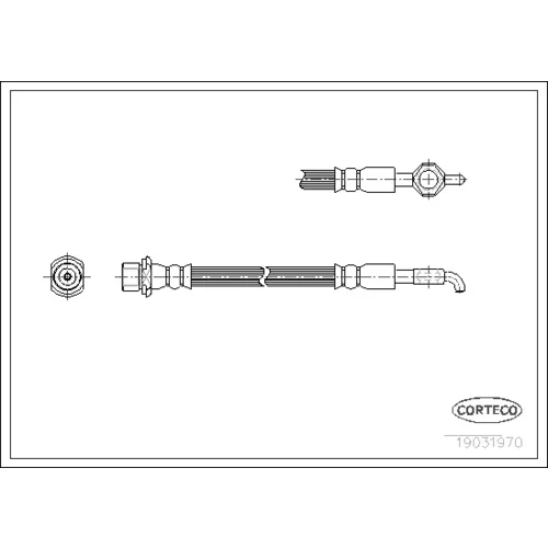 Brzdová hadica CORTECO 19031970