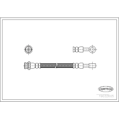 Brzdová hadica CORTECO 19032605