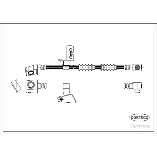 Brzdová hadica CORTECO 19032659