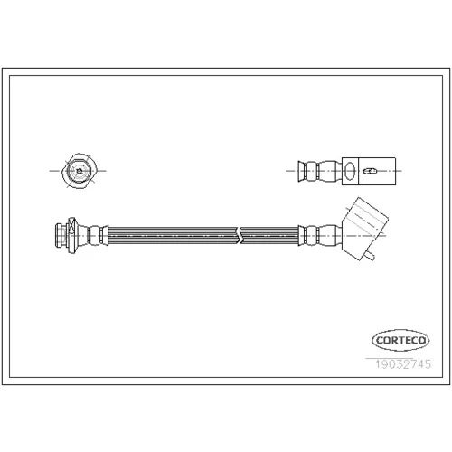 Brzdová hadica CORTECO 19032745