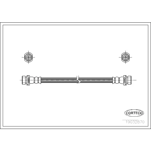 Brzdová hadica 19032870 /Corteco/
