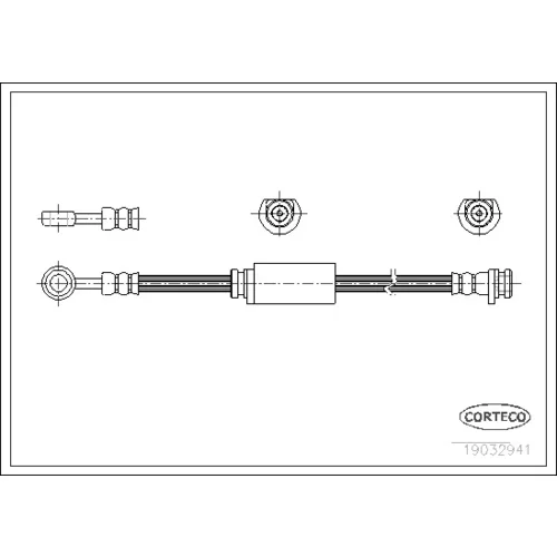 Brzdová hadica CORTECO 19032941