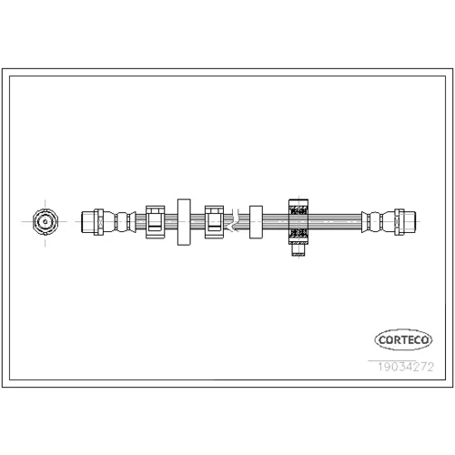 Brzdová hadica CORTECO 19034272