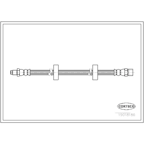 Brzdová hadica CORTECO 19018186