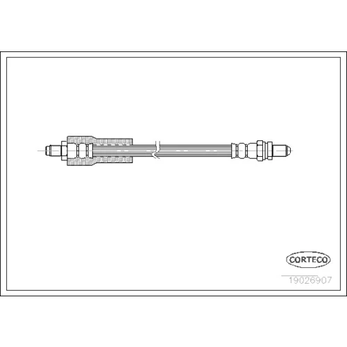 Brzdová hadica CORTECO 19026907