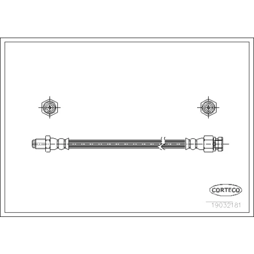 Brzdová hadica CORTECO 19032181