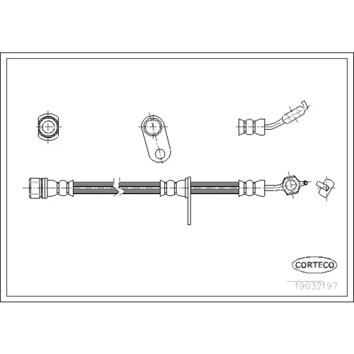 Brzdová hadica CORTECO 19032197