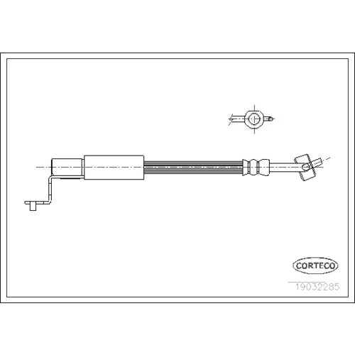 Brzdová hadica CORTECO 19032285