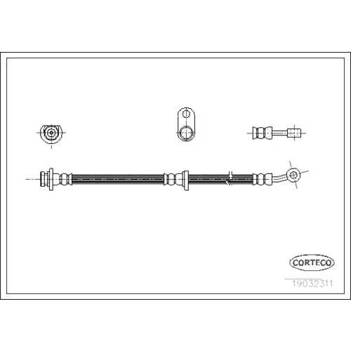Brzdová hadica CORTECO 19032311