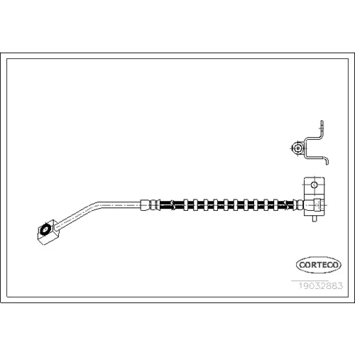 Brzdová hadica 19032883 /Corteco/
