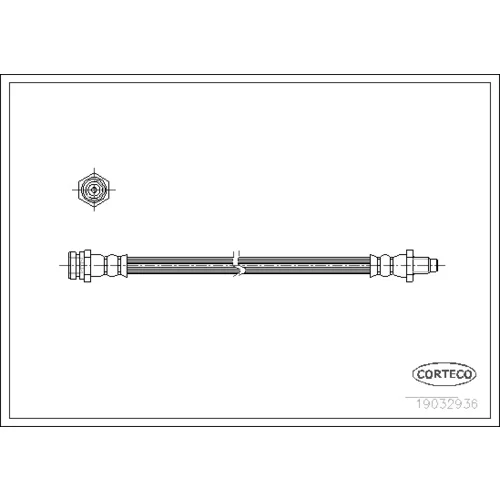 Brzdová hadica CORTECO 19032936