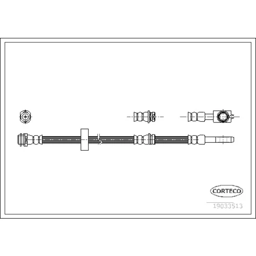 Brzdová hadica CORTECO 19033513