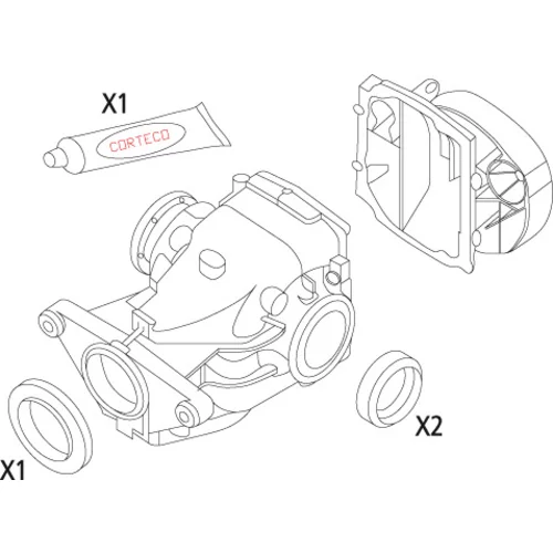 Sada tesnení diferenciálu CORTECO 19535823 - obr. 3