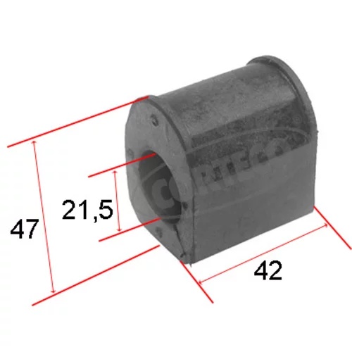 Uloženie priečneho stabilizátora CORTECO 21652442 - obr. 1