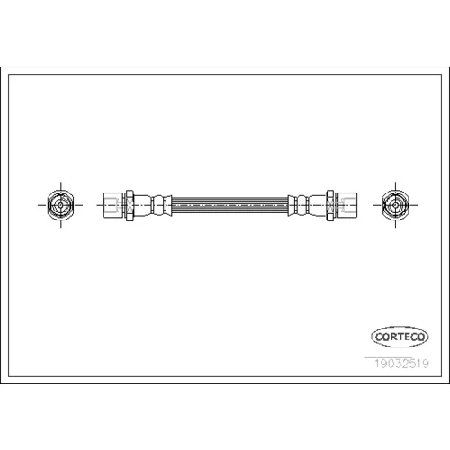 Brzdová hadica CORTECO 19032519