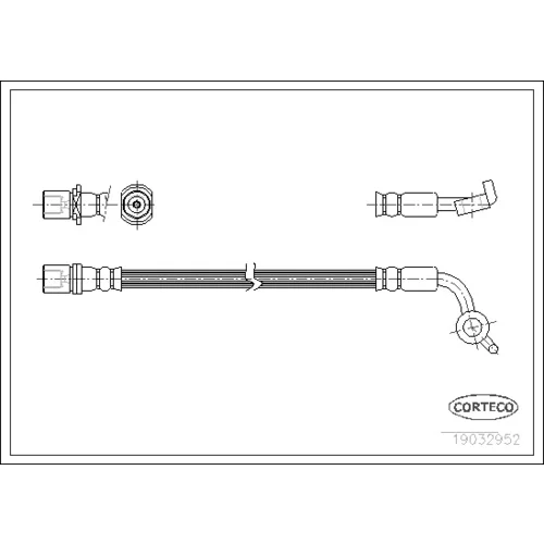Brzdová hadica CORTECO 19032952