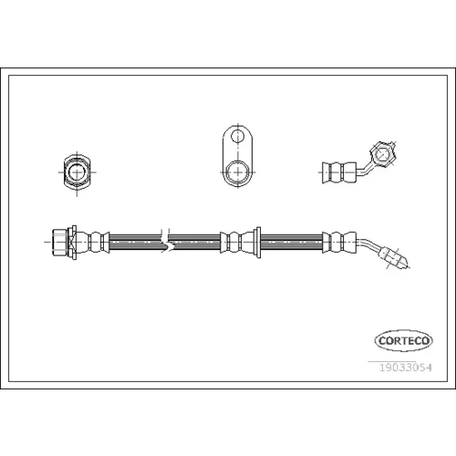 Brzdová hadica CORTECO 19033054
