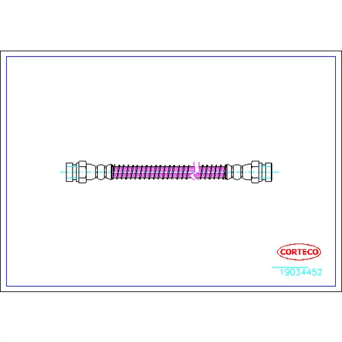 Brzdová hadica CORTECO 19034452