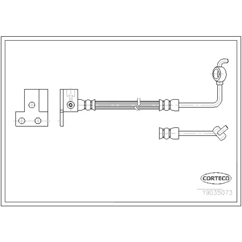 Brzdová hadica CORTECO 19035073