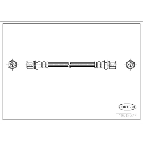 Brzdová hadica CORTECO 19018577