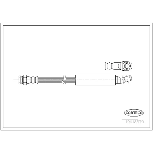 Brzdová hadica CORTECO 19018579