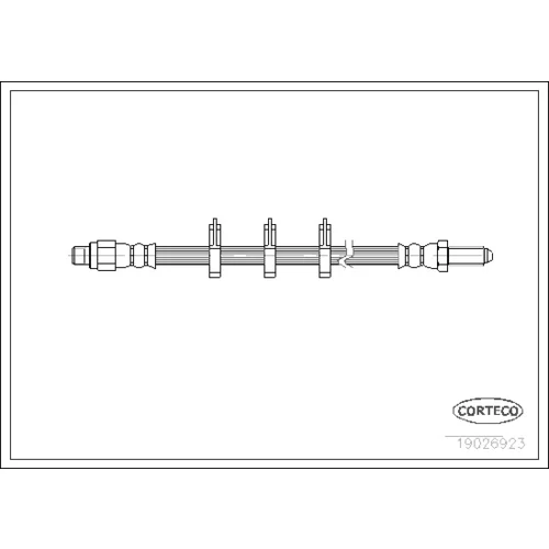 Brzdová hadica CORTECO 19026923