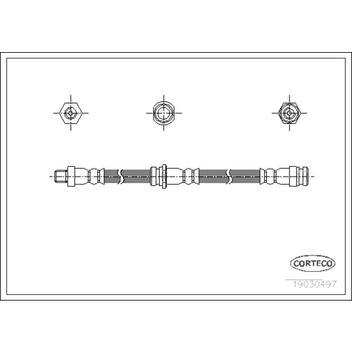 Brzdová hadica CORTECO 19030497