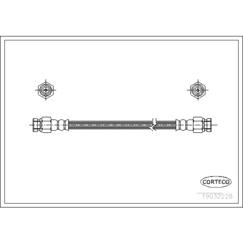 Brzdová hadica CORTECO 19032228