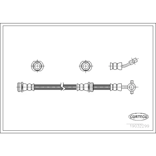 Brzdová hadica CORTECO 19032299