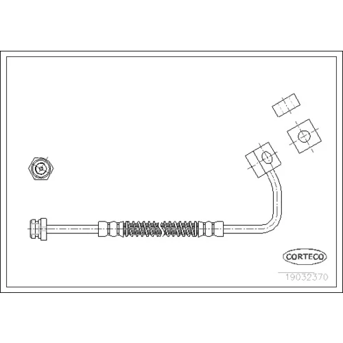Brzdová hadica CORTECO 19032370