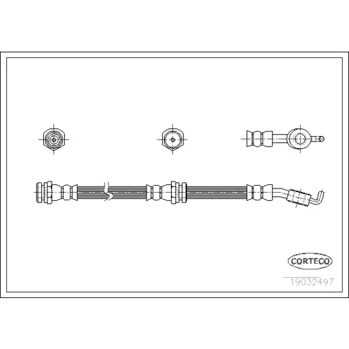 Brzdová hadica CORTECO 19032497