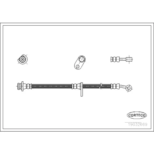 Brzdová hadica CORTECO 19032669