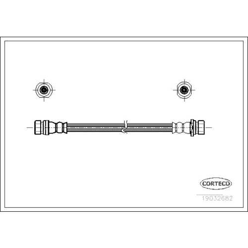 Brzdová hadica CORTECO 19032682