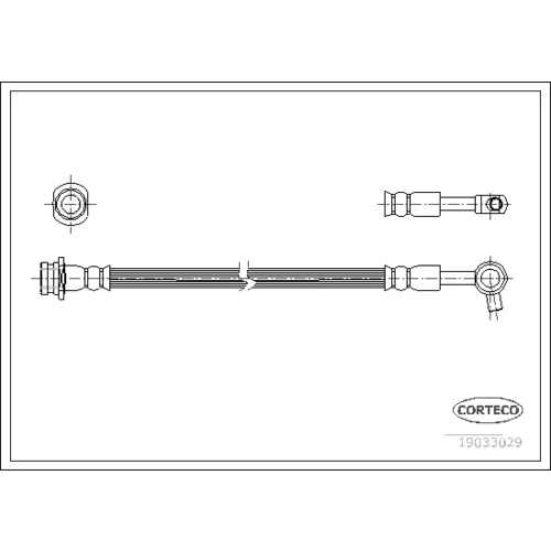 Brzdová hadica CORTECO 19033029