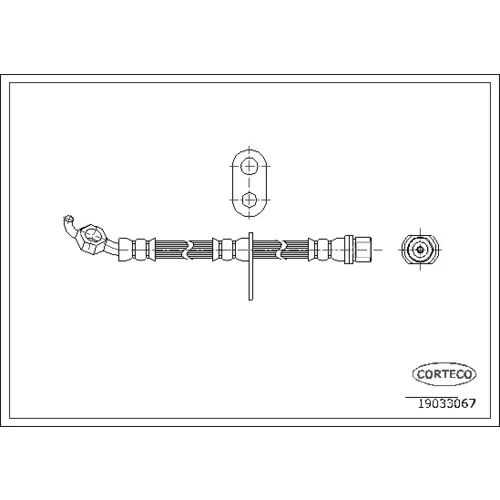 Brzdová hadica CORTECO 19033067