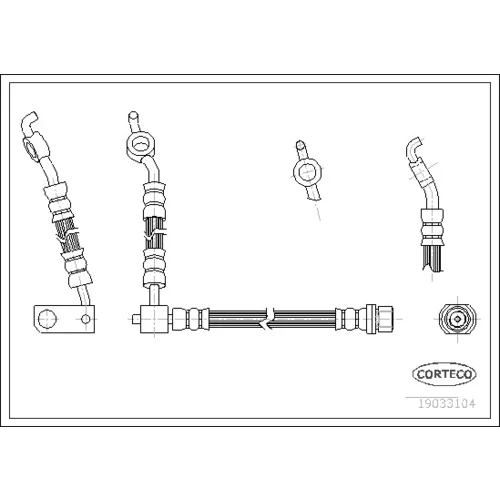 Brzdová hadica CORTECO 19033104