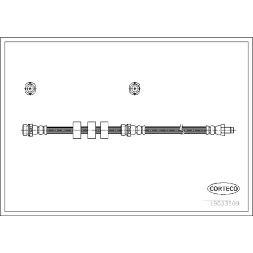 Brzdová hadica CORTECO 19033509