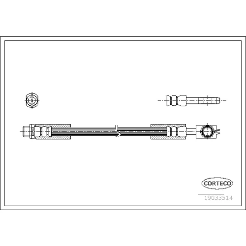 Brzdová hadica 19033514 /Corteco/ - obr. 1