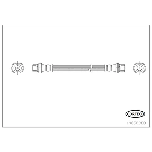Brzdová hadica CORTECO 19036980