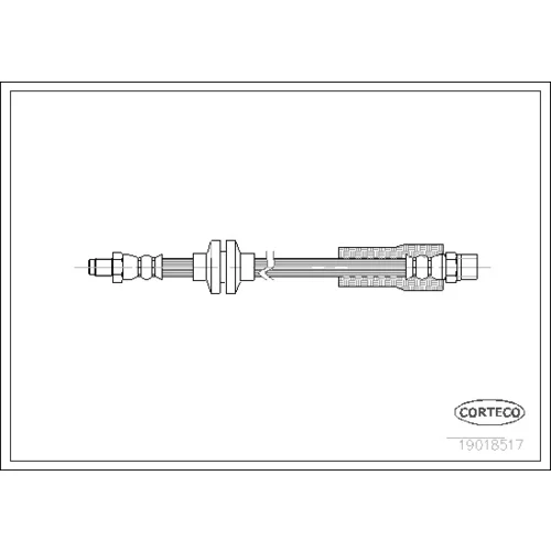 Brzdová hadica CORTECO 19018517