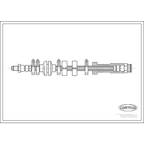 Brzdová hadica CORTECO 19018560
