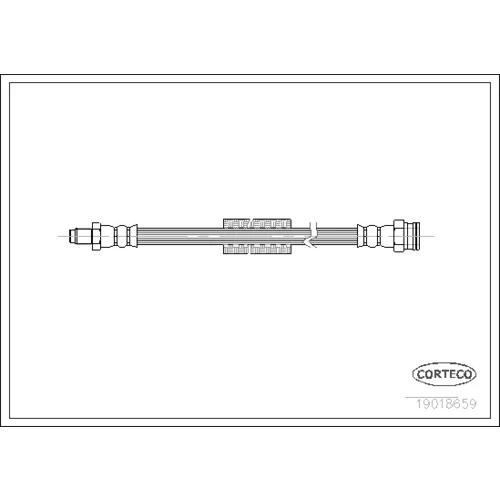 Brzdová hadica CORTECO 19018659