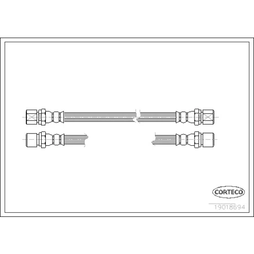 Brzdová hadica CORTECO 19018694